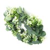 Home Hanging Artificial Plants Wreath Green Leaf Wreath Decoration for