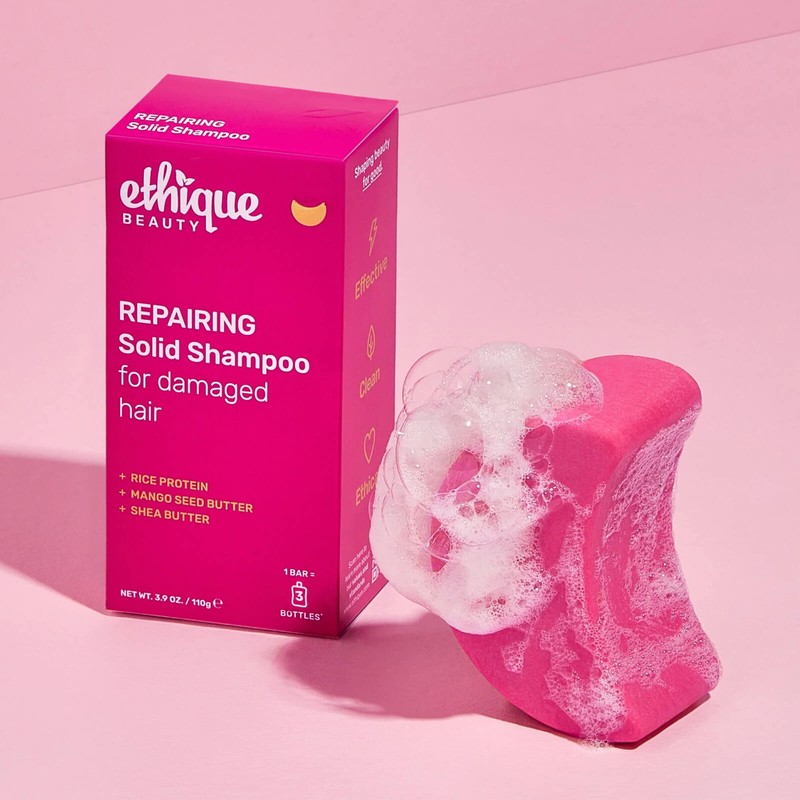 Ethique Repairing Solid Shampoo for Damaged Hair, 110g