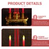 Beaupretty Led Decor Led Electronic Incense Burner Stick Buddhist Candle