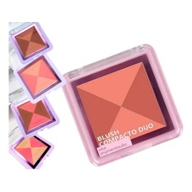 Rubor Duo Compact Blush Hbf585 Ruby Rose Tono Del Maquillaje Db01