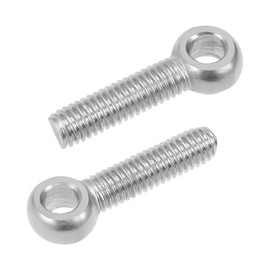 sourcing map M6 x 25mm Machinery Shoulder Swing Lifting Eye Bolt 304 Stainless Steel Metric Thread 8pcs