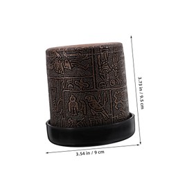 BESPORTBLE 1 Set Dice Shaker Cup Plastic Dice Holder for Party Games for Board Games Indoor Entertainment and Events Mystery Design for Fun Gatherings