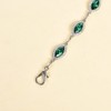 Iluvatar green glass diamond chain belt metal diamond belt women's