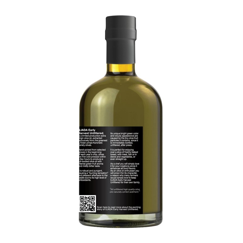Iliada Early Harvest Extra Virgin Olive Oil Unfiltered 750ml |