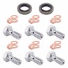 ApplianPar Fuel Return Line Banjo Bolt Copper Gaskets Kit for