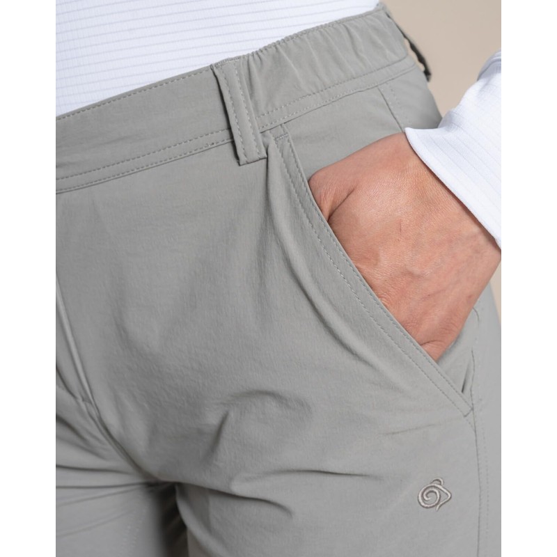 Craghoppers NosiLife RIF - Pantaloni Cargo Elasticizzati da Donna, Anti-Insetti,