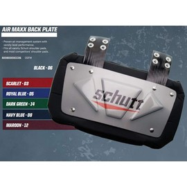 Schutt Sports AiR Maxx Football Back Plate, Royal Blue, OSFM