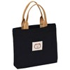 Constlia Women's Mini Tote Bag with Zipper, Cute Bear Logo,
