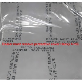 Dealer Must Remove Adhesive Plastic Heavy 4 mil. Sticks to More Vehicle Carpets. Qty:114 mats. 24" x200' Perfed Every 21". 100% USA