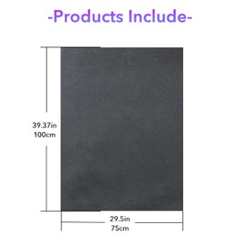 Matte Motorcycle Seat Cover, DIY Universal Elastic Cushion Pad Replace Flexible Protector Black PU Leather Rainproof Waterproof Dustproof for Outdoor ATV Bicycle(100 x 70 cm/39.37 x 27.56 inch)