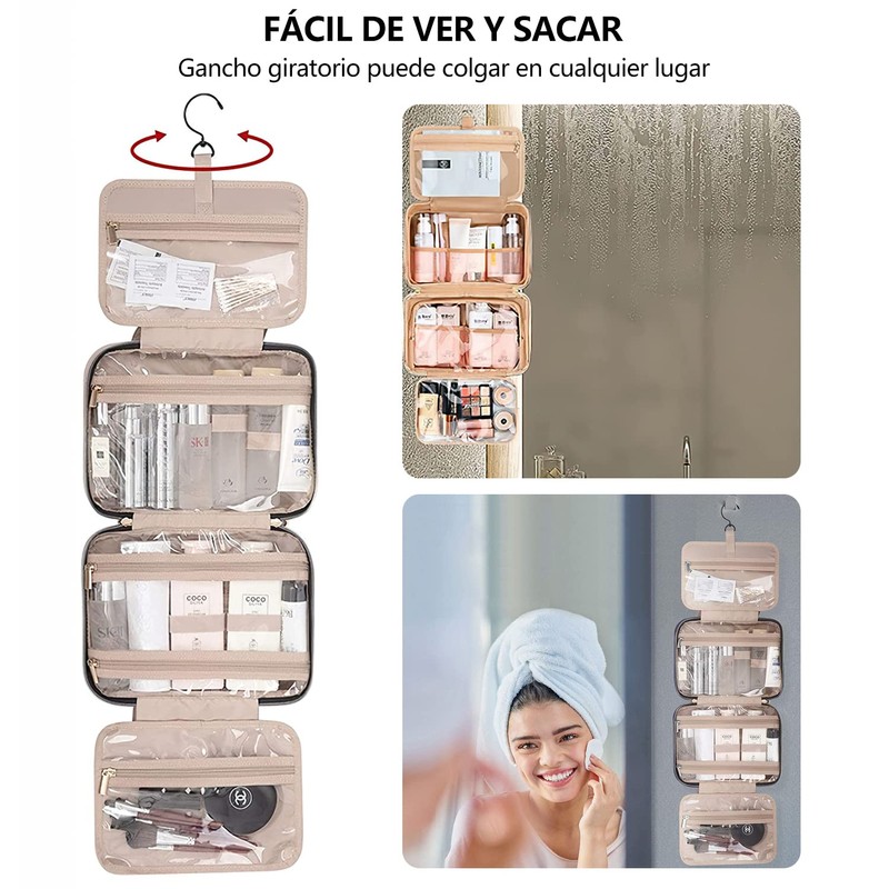 Bolsa de Tocador,HONGHCL Neceser de Viaje Mujer de Colgante Organizador,Neceser