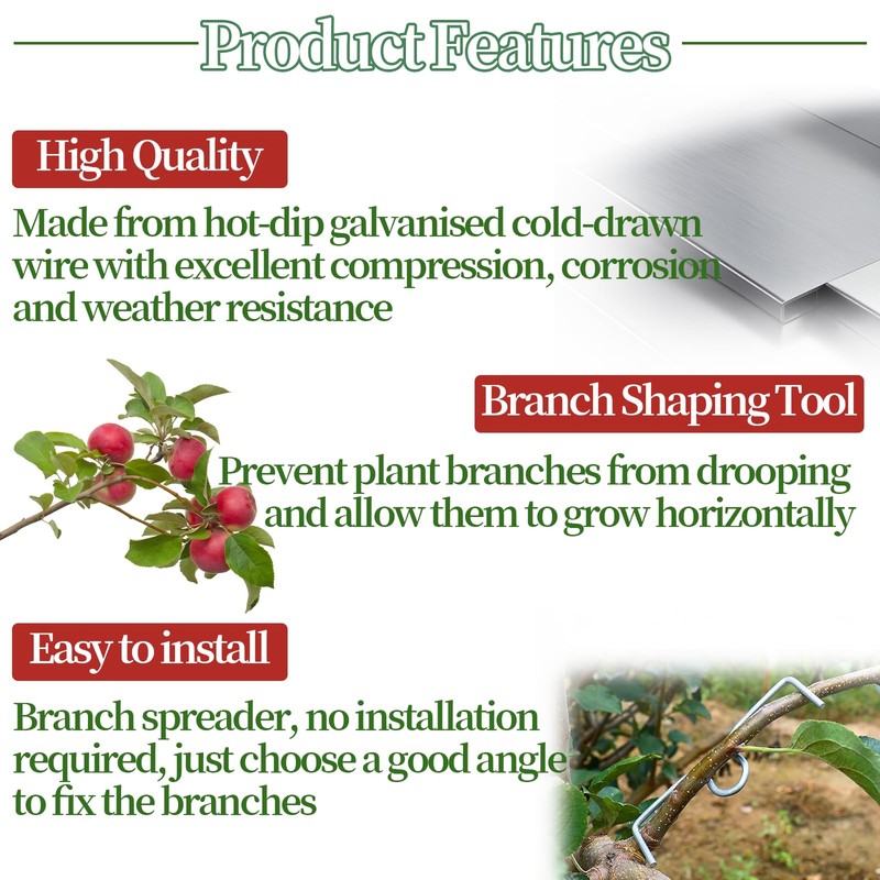 ZHAO GE Pack of 33 Branch Supports for Fruit Trees,