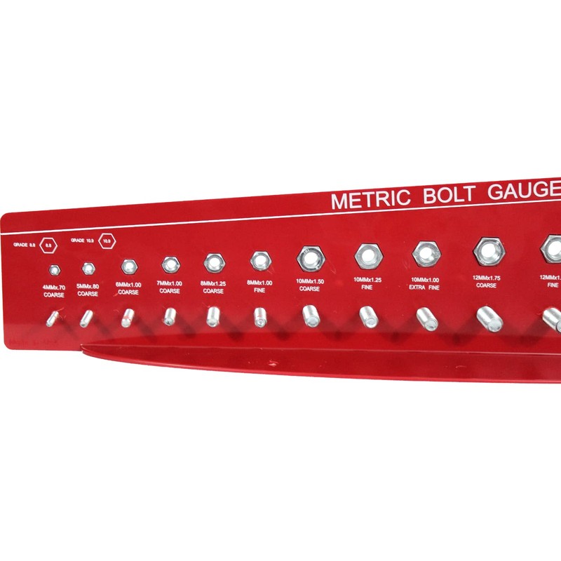SAE and Metric Bolt Gauges Check-a-Thread Nut Fastener Size Tool
