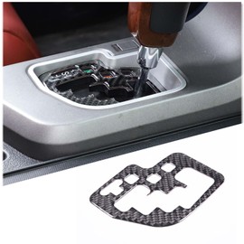 HIRUFAIT Gear Indicator Frame Sticker Trim for Toyota Tundra 2007-2013 Center Consoles Accessories, Real Carbon Fiber Automotive Interior Decorative Cover