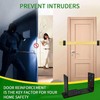 Door Barricade Brackets, Heavy Duty Adjustable Door Security Bracket Drop