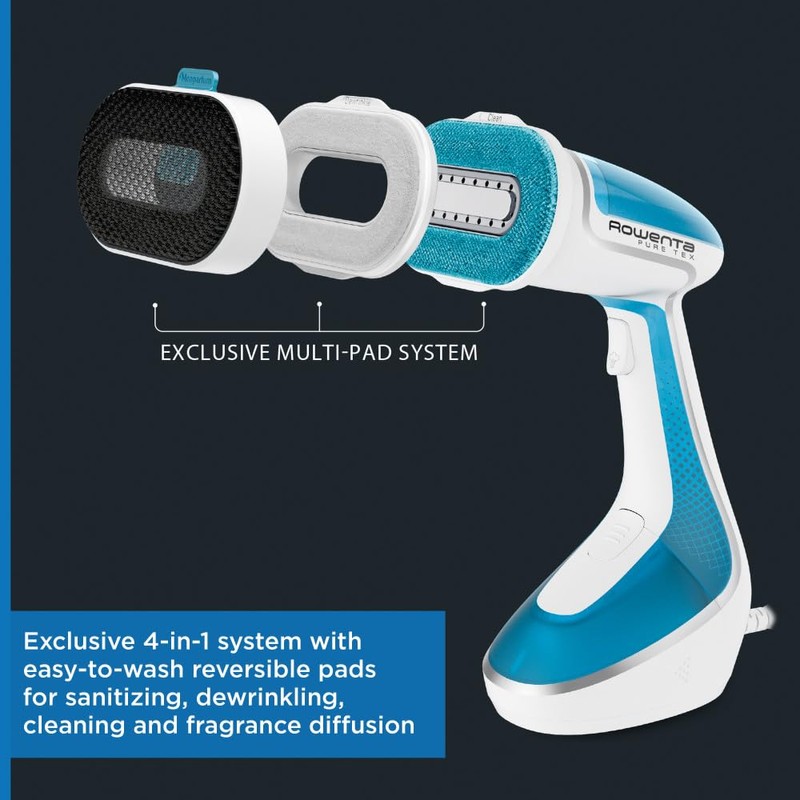 Rowenta Pure Tex 4-in-1 Handheld Steamer for Clothes, 1700W, XL