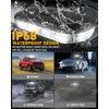 HLauto 700A Rooftop Emergency Strobe Lights Bar, 72 LED White
