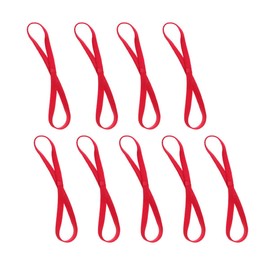 Milisten 9pcs Yoga Sports Headband Athletic Non-slip Thin Skinny Bands Sport Headbands Workouts Sweatband Hair Band(Red)