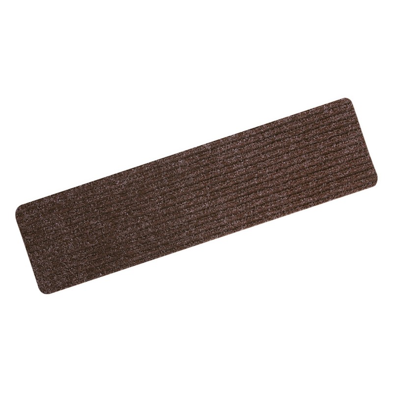 6pcs Stair Mat Self Adhesive Reusable Stair Mat Brown
