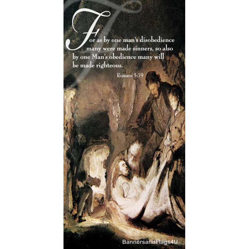 Inspirational Christian Church Banners 30" x 60" - Rembrandt (PICK-ANY-TWO)