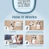 Pawaii QR Code Pet ID Tag, Silent Silicone Dog ID
