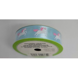 Floral Garden Unicorn Ribbon 5/8" x 9',  3 yds -Brand New-SHIPS N 24 HOURS