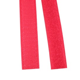 20 mm de ancho para coser en gancho y bucle, 10 m (rojo).