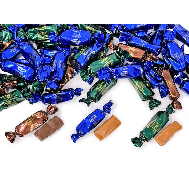 SweetGourmet Soft Toffees Assorted Candy Mix, Chocolate, Vanilla and Coconut