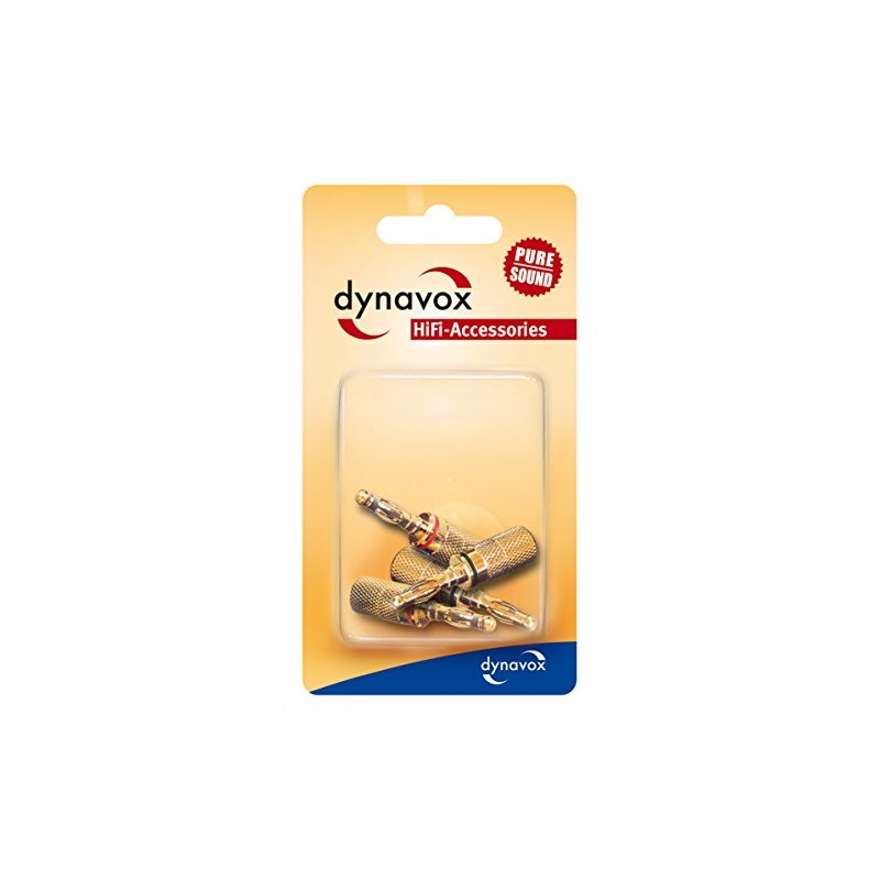 Dynavox Banana Plug Red/Black Blisterverp