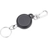 Llavero retráctil de acero inoxidable de 60 cm, cuerda de