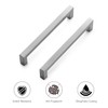 Ravinte 10 Pack Square Bar Kitchen Cabinet Handles Brushed Nickel