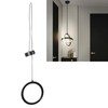 LED Pendant Light Fixture Height Adjustable Globe Modern Hanging Chandelier