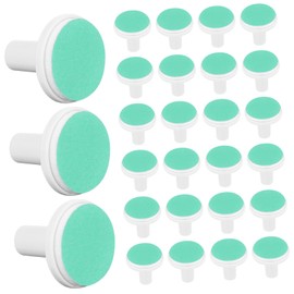 Healeved 24 Pieces Nail File Pads Electric Nail File Pads Electric Nail File Replacement Pads Electric Nail Trimmer Replacement Pads Nail Grinding Heads