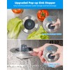 Hibbent Upgraded 3 in 1 Kitchen Sink Drain Strainer and