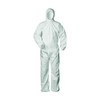 Protective Suit Against Infectant Risks, Colour: White, Size: L