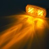 Partsam Five Trailer Marker LED Light Double Bullseye Amber 10