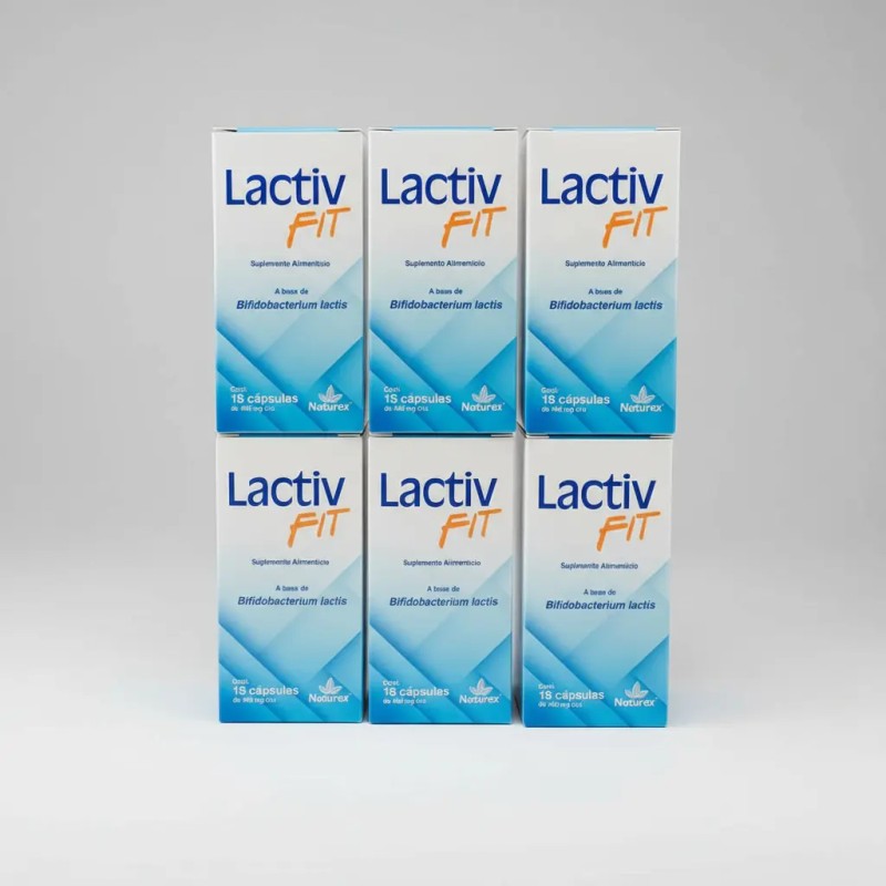 Suplemento Cápsula Naturex Suplementos Bifidobacterium Lactis Lactiv Fit 445mg