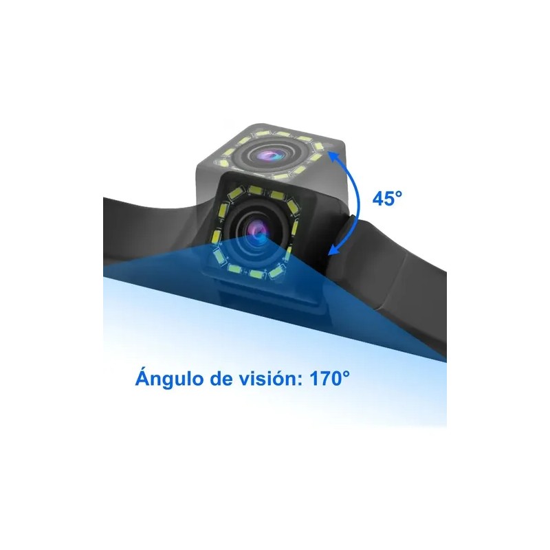 Cámara De Marcha Atrás Para Coche 12 Luces Led Impermeable