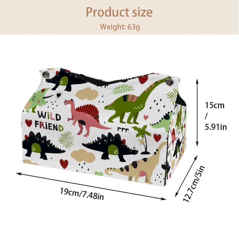 2 Pack Tissue Box Cover Holder, Beautiful Dolphin Jumping Sea