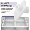 4 Pcs MCR620965 Refrigerator Crisper Drawer Wheel Mount