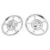 Unbranded Chrome 4-1/2" Speaker Trim Grill Cover For Harley Electra