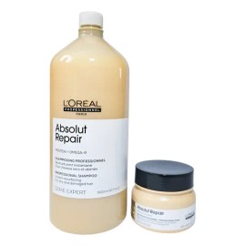 Loreal Absolut Repair Shampoo 1500ml + Mascarilla 250ml