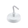 Master Magnetics 07291 White Magnet Hook 2 Count