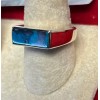 Natural Creations mens sterling silver ring Size 11 Shattuckite