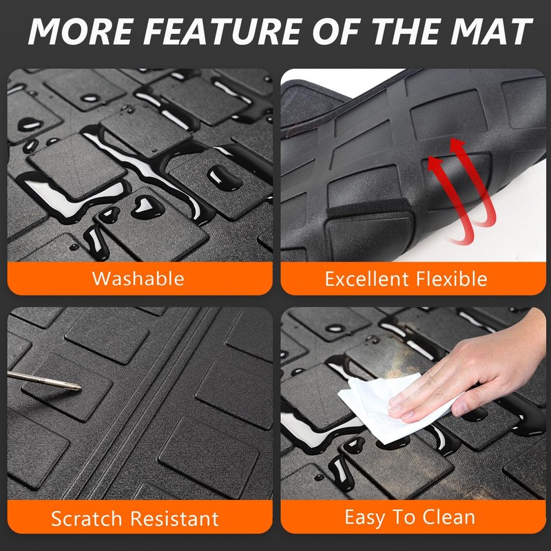 powoq Trunk Mat Compatible with 2019-2024 Subaru Forester Cargo Mat