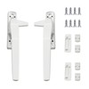 Yuiturt 2 Pcs Window Handle, Double Glazing UPVC Window Handles,