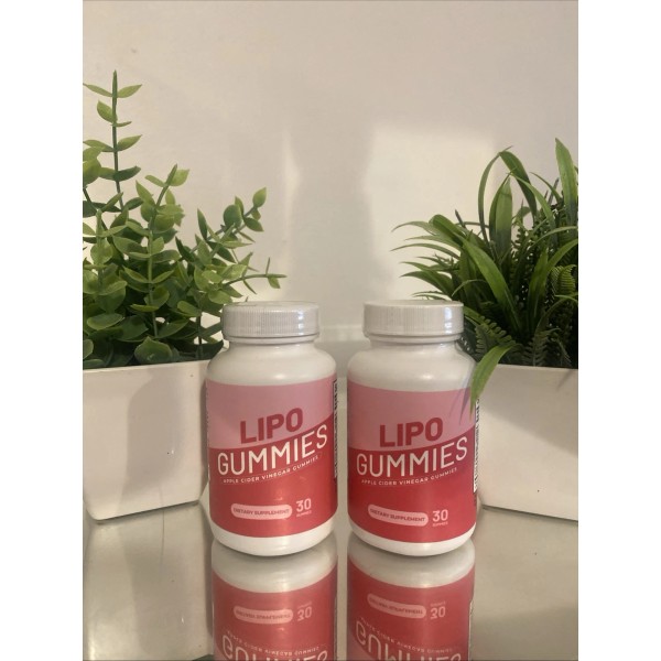 Lipo Apple Cider Vinegar Gummies 30 Gummies (Lot of 2)