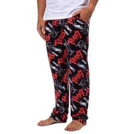 Bioworld Berserk Anime Adult Guts All Over Print Pajama Sleep Lounge Pants for Men and Women (Large) Black