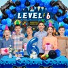 Vlipoeasn 90PCS Video Game Party Decorations for Boys Set Blue
