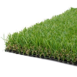 Realistic Thick Artificial Grass Turf -Indoor Outdoor Garden Lawn Landscape Synthetic Grass Mat - Thick Fake Grass Rug 1FTX47FT